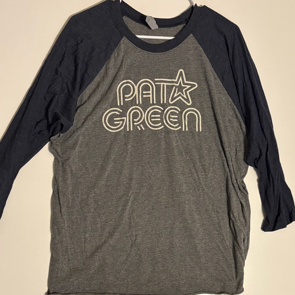 Pat Green Concert Baseball Shirt - Gray and Navy